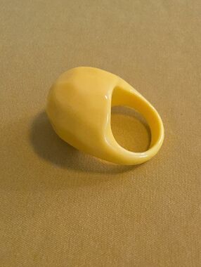 Vintage Marigold Yellow Bubble Ring
